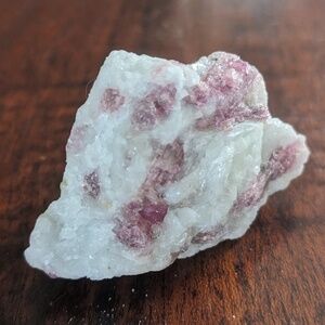 Raw Pink Tourmaline in Quartz from Brazil